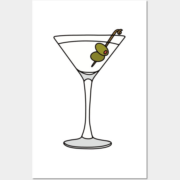 Martini Cocktail Wall Art by murialbezanson